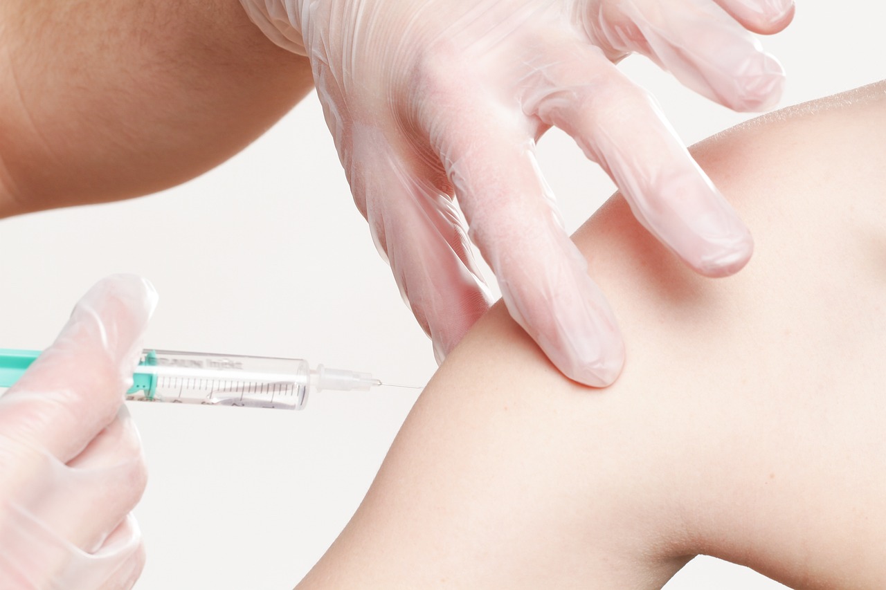 nurse giving an injection