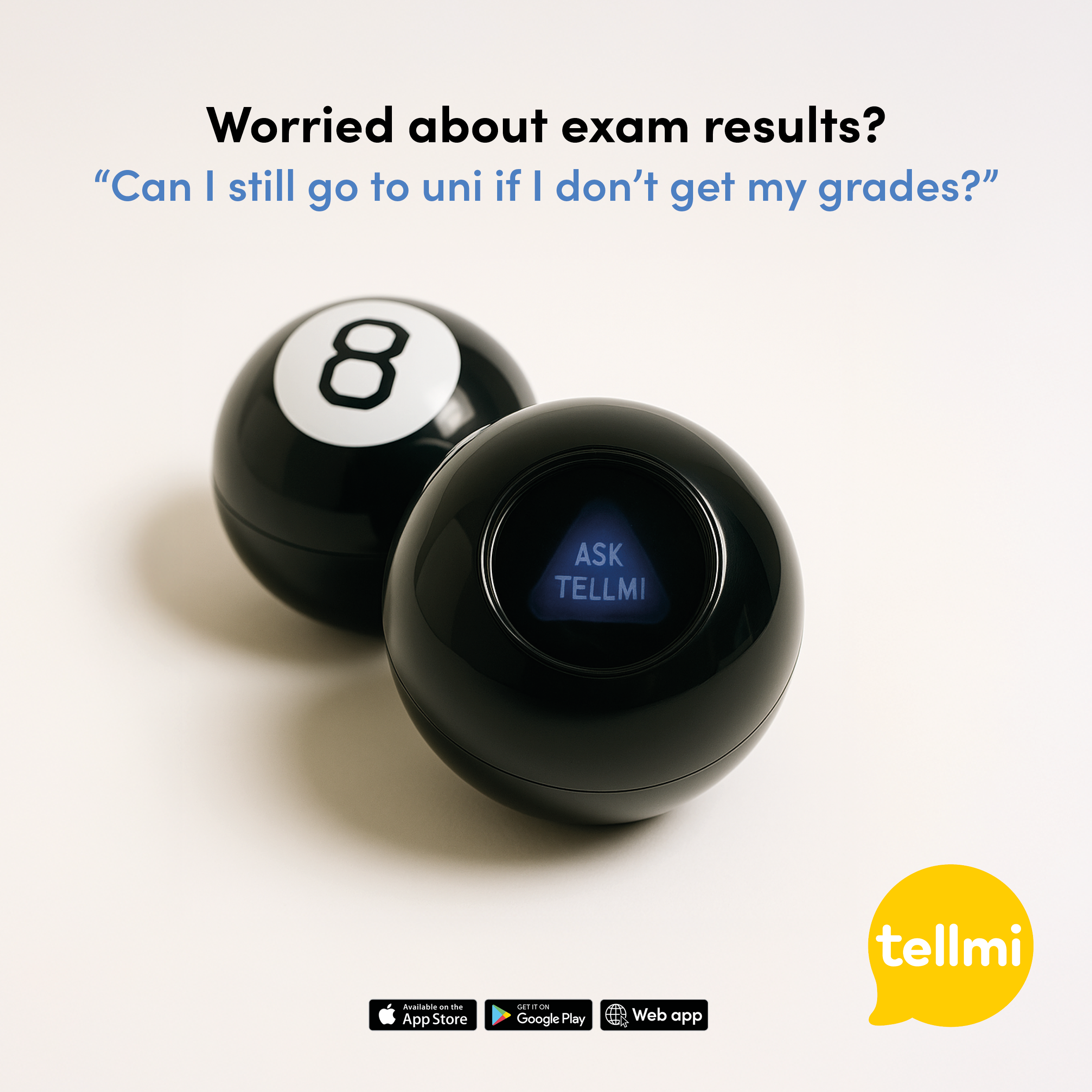 Worried about exam results, contact Tellmi